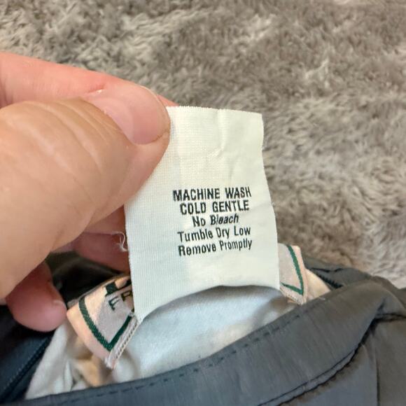 Vintage LL Bean Red Gray Reversible Nylon Down Puffer Vest S Small Women - Picture 12 of 15